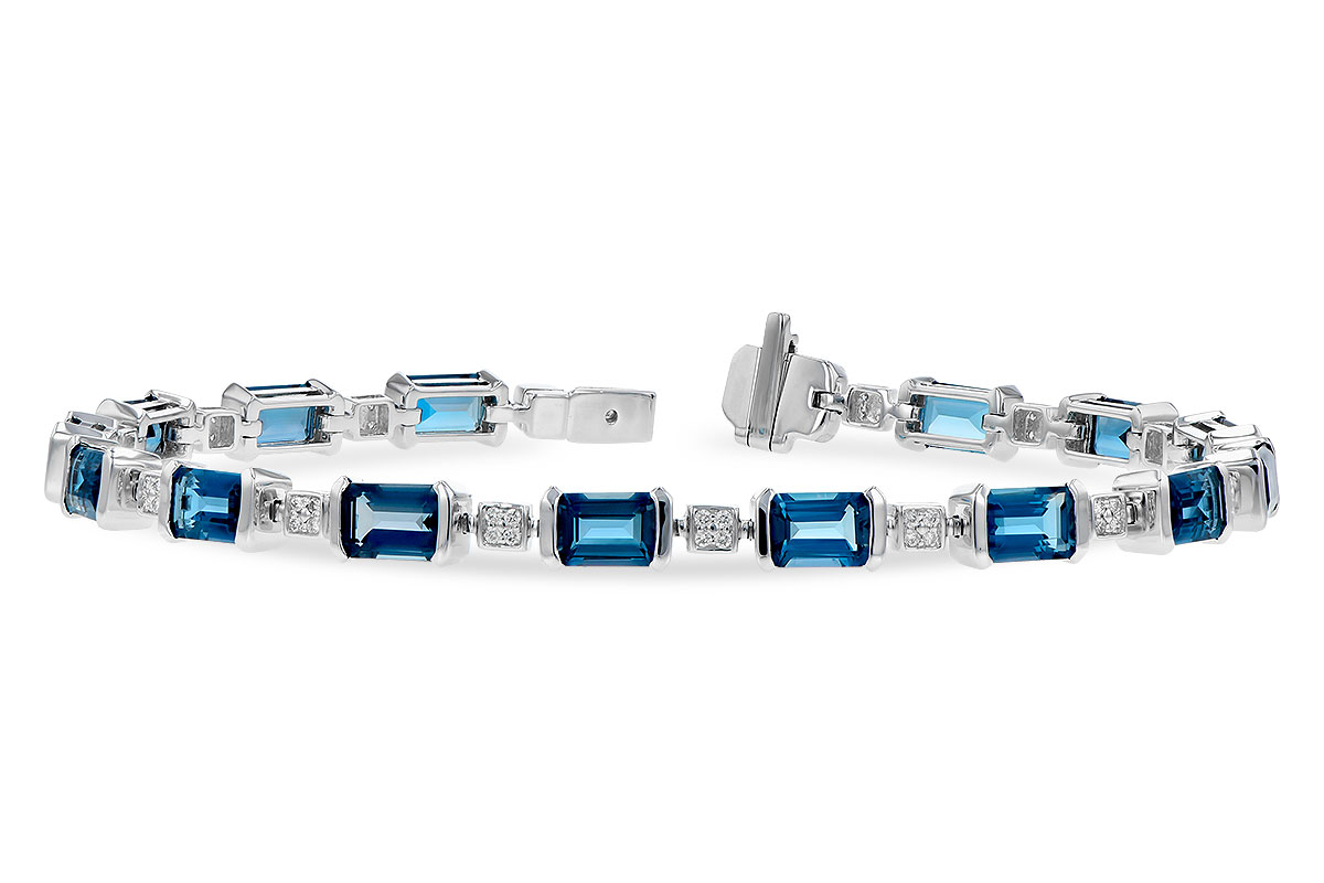 E327-93040: BRACELET 7.90 LONDON BLUE TOPAZ 8.13 TGW