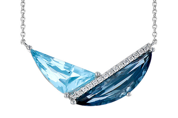 E327-93967: NECK 4.66 BLUE TOPAZ 4.75 TGW (18")