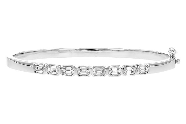E328-84867: BANGLE 2.00 TW EMERALD CUTS