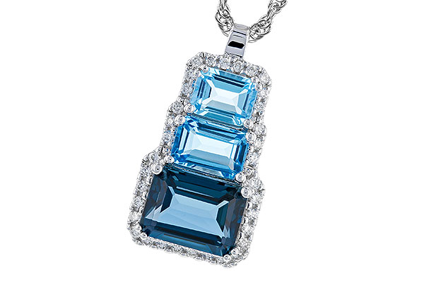 E328-84895: NECK 2.48 TW BLUE TOPAZ 2.64 TGW