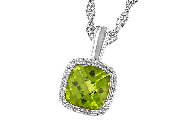 E328-87631: NECKLACE .95 CT PERIDOT