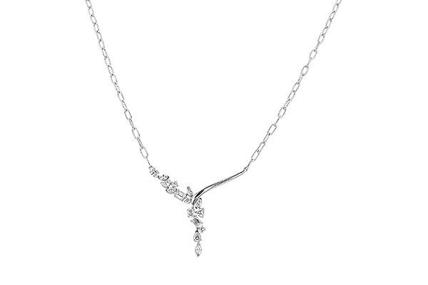 E328-88495: NECKLACE 1.22 TW FANCY CUT DIAMONDS (18")