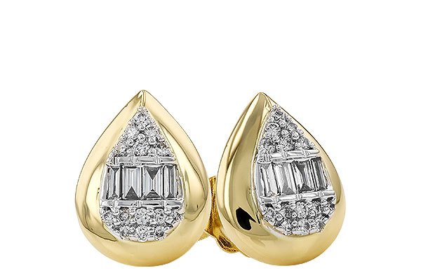 E328-90295: EARRINGS .09 BAG .18 TW