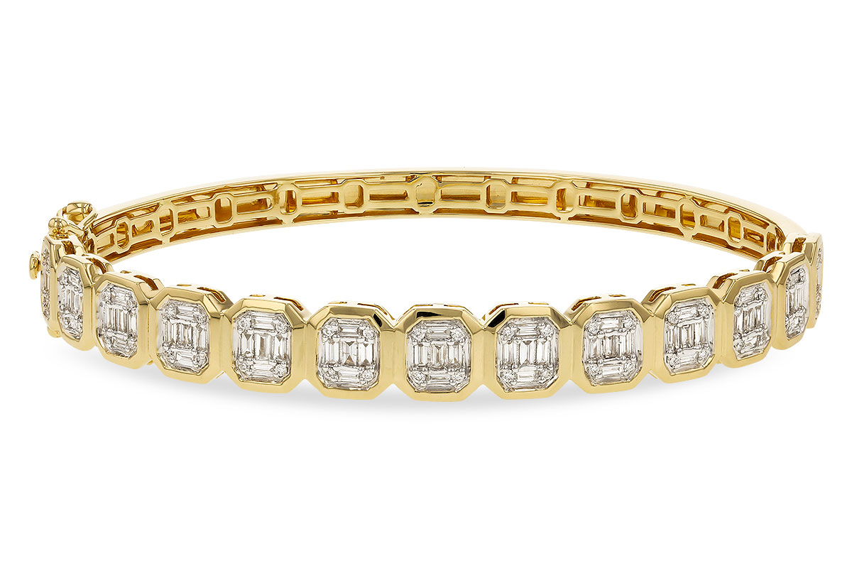 E329-73067: BANGLE .81 TW BAGUETTE 1.00 TW