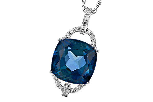 E329-73967: NECK 9.00 LONDON BLUE TOPAZ 9.20 TGW (12MM LBT)
