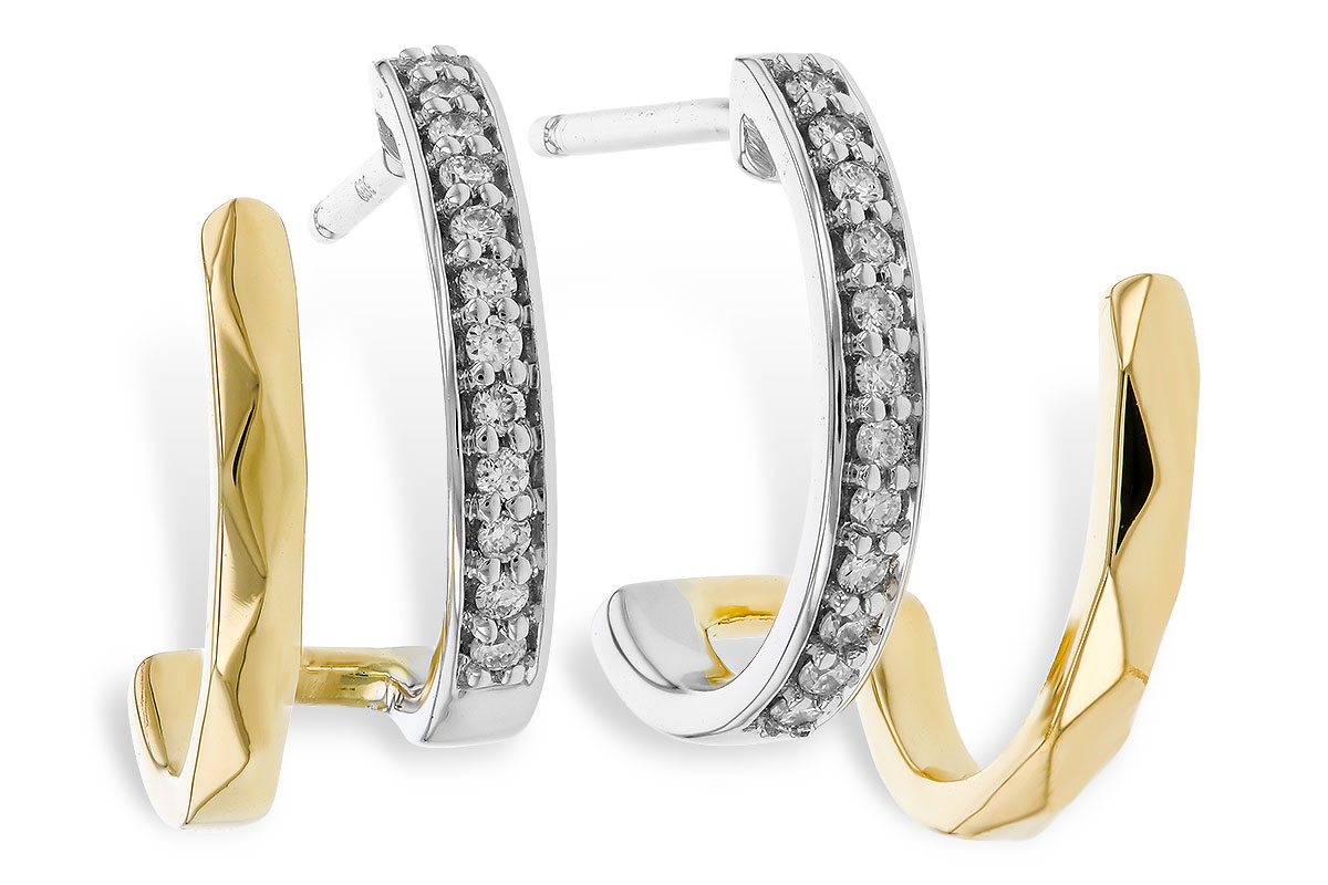 E329-76649: EARRINGS .12 TW