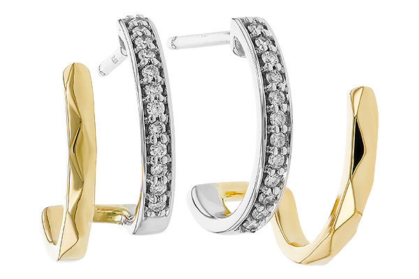 E329-76649: EARRINGS .12 TW