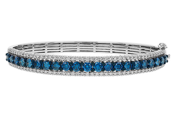 E329-77604: BANGLE 4.05 BLUE DIAS 5.50 TW