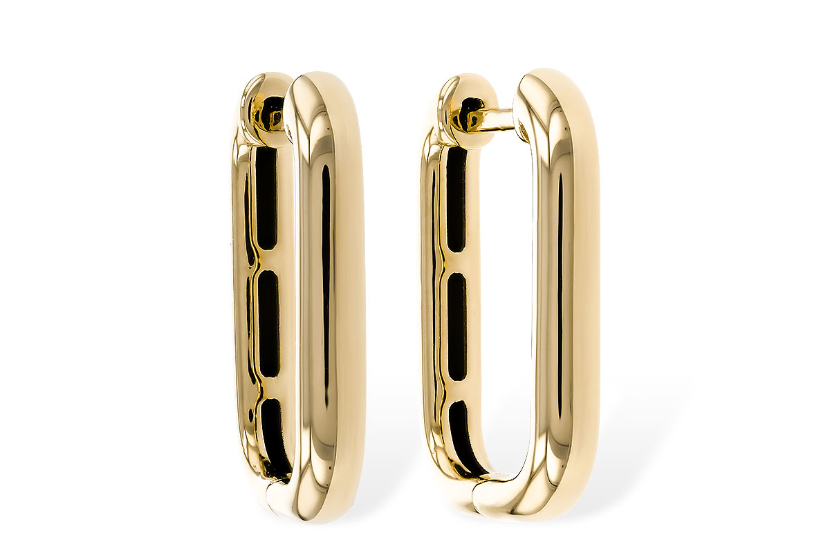 E329-78540: GOLD EARRINGS (18MM)