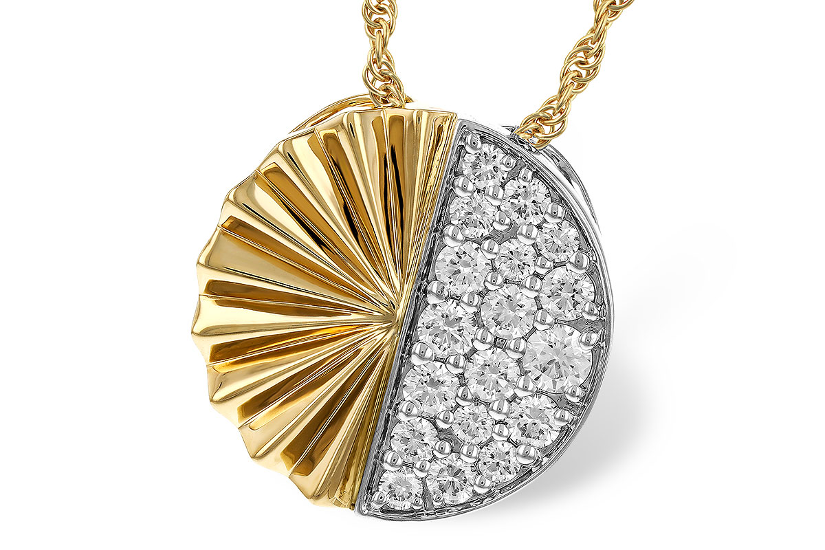 E329-79367: NECKLACE .50 TW