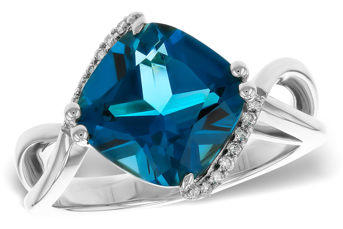 E329-79413: LDS RG 4.42 LONDON BLUE TOPAZ 4.50 TGW (10MM LBT)