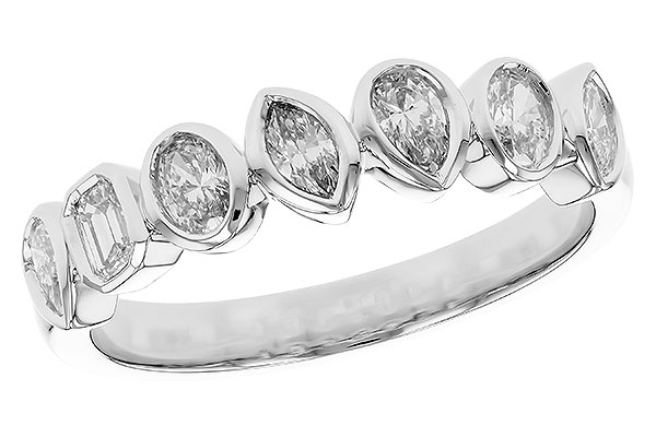E329-79449: LDS DIA WED RG .62 TW FANCY CUT DIAS
