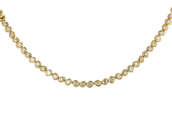 E329-80349: NECKLACE 2.25 TW FANCY CUT DIAS (17.25")