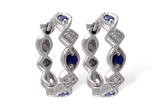 F056-09367: EARRINGS .20 SAPP .25 TGW