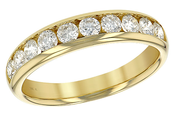 F147-96704: LDS WED RG .75 TW (10 STONES)