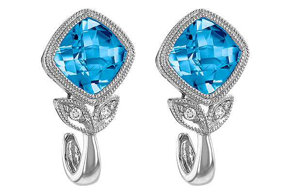 F242-52158: EARR 2.12 BLUE TOPAZ 2.14 TGW