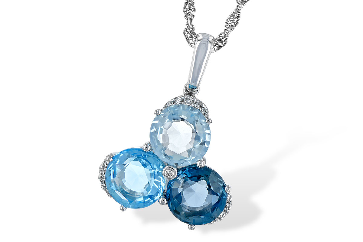 F244-28540: NECK 4.01 BLUE TOPAZ 4.06 TGW