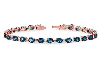 F244-29376: BRACELET 8.97 LONDON BLUE TPZ 9.55 TGW