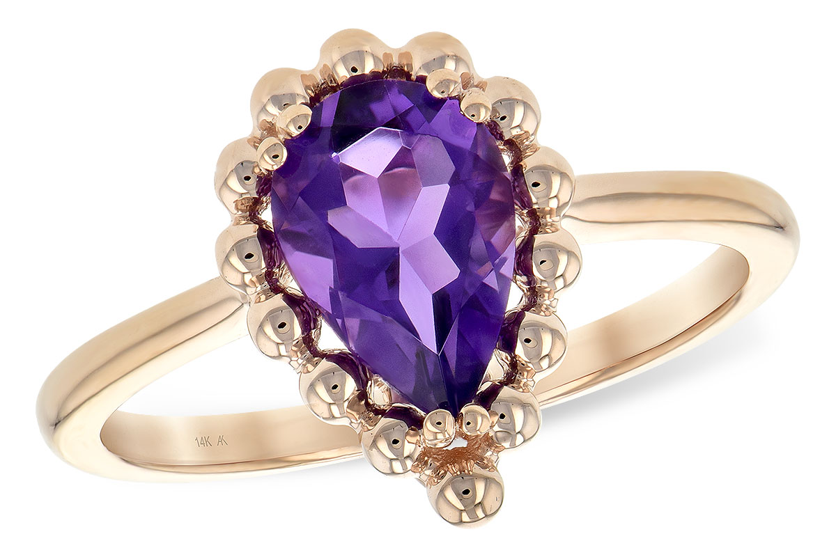 F244-31249: LDS RING 1.06 CT AMETHYST