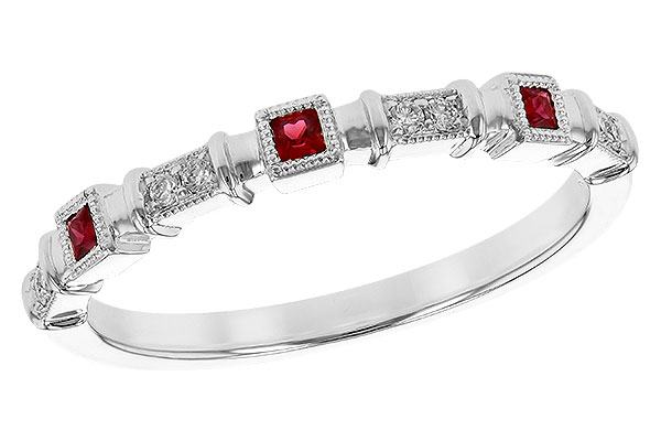 F245-25767: LDS WED RG .09 RUBY .14 TGW