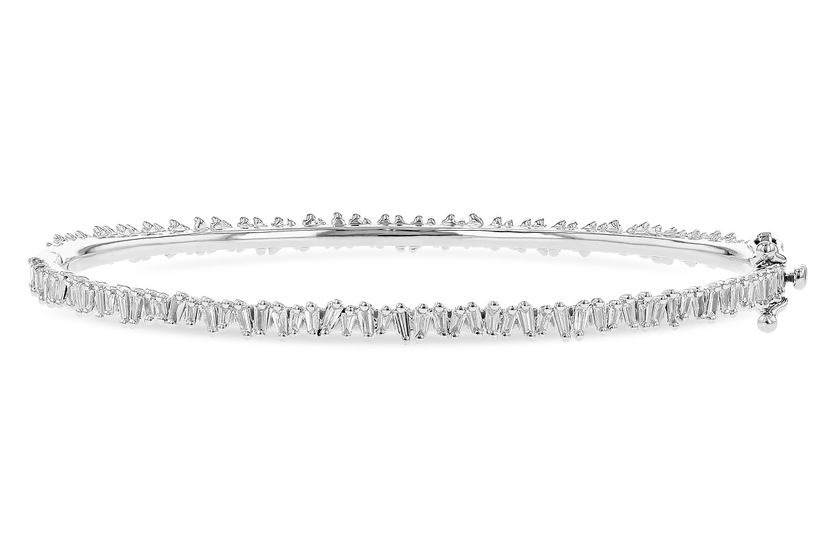 F327-92140: BANGLE .75 TW BAGUETTE DIAS