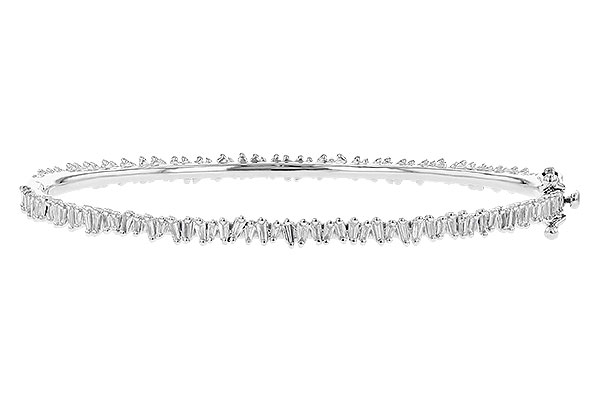 F327-92140: BANGLE .75 TW BAGUETTE DIAS