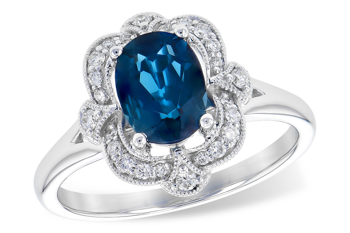 F327-97576: LDS RG 1.35 LONDON BLUE TOPAZ 1.50 TGW