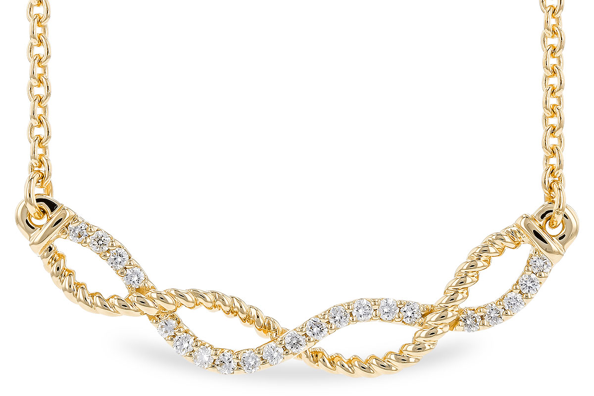 F328-83049: NECKLACE .12 TW (18")