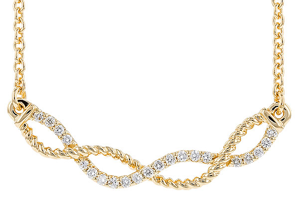 F328-83049: NECKLACE .12 TW (18")