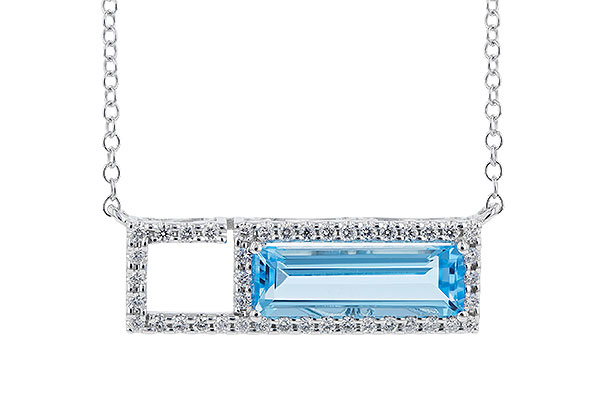 F328-83940: NECK 1.44 BLUE TOPAZ 1.60 TGW