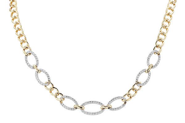F328-83949: NECKLACE 1.12 TW (17")(INCLUDES BAR LINKS)