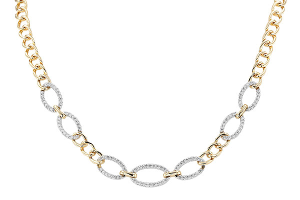 F328-83949: NECKLACE 1.12 TW (17")
