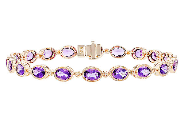 F328-83976: BRACELET 6.86 TW AMETHYST 6.90 TGW