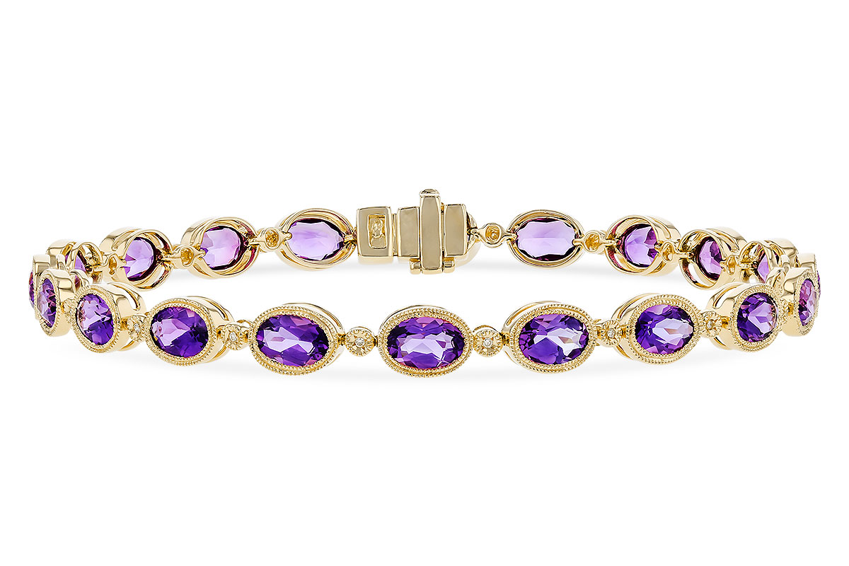 F328-83976: BRACELET 6.86 TW AMETHYST 6.90 TGW