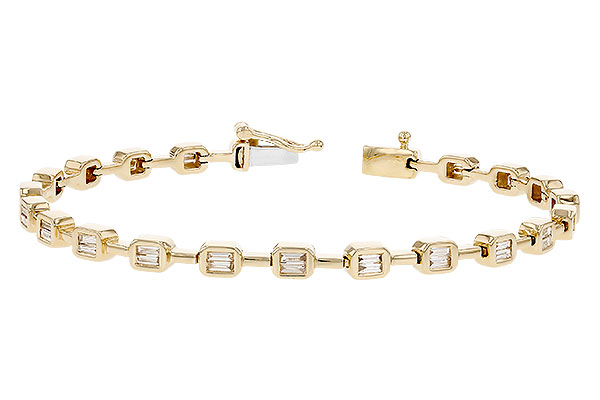 F328-86676: BRACELET .90 TW BAGUETTE