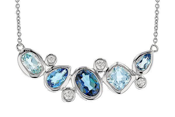 F328-87558: NECK 2.57 BLUE TOPAZ TW 2.72 TGW (18")