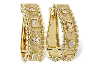 F328-88504: EARRINGS .09 BAG .18 TW