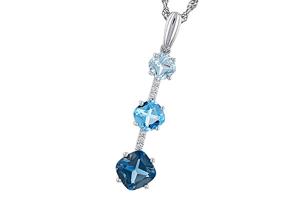 F329-73976: NECK 1.87 TW BLUE TOPAZ 1.90 TGW