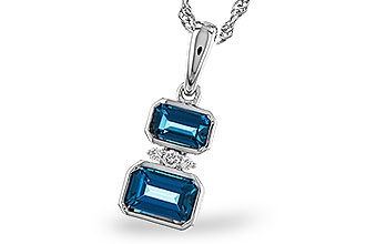 F329-74876: NECK .95 TW LONDON BLUE TOPAZ .98 TGW