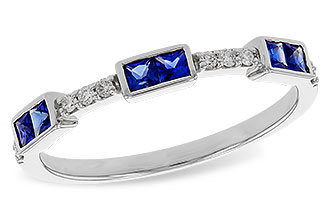 F329-76722: LDS WED RG .36 SAPPHIRE .43 TGW