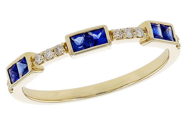 F329-76722: LDS WED RG .36 SAPPHIRE .43 TGW