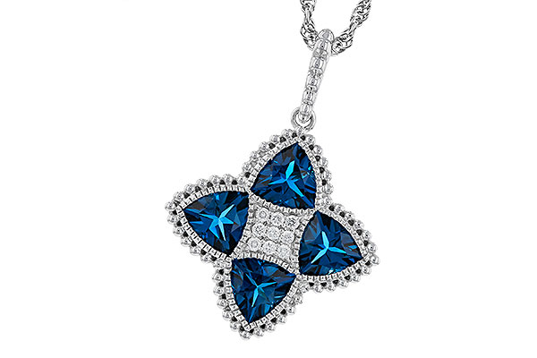 F329-77558: NECKLACE 2.79 LONDON BLUE TOPAZ 2.85 TGW