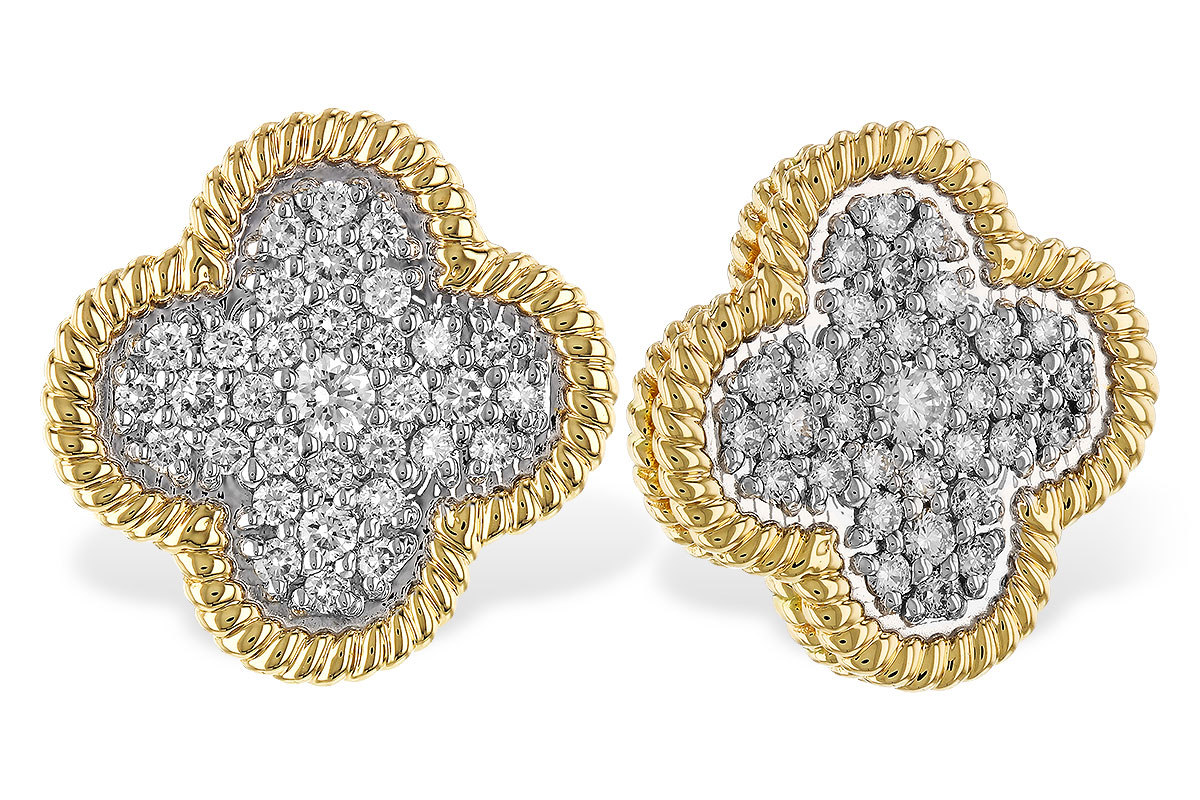 F329-77604: EARRINGS .50 TW