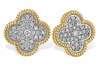 F329-77604: EARRINGS .50 TW