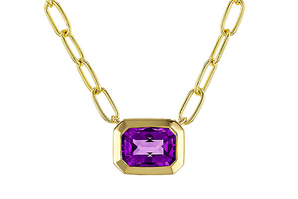 F329-78531: NECKLACE .82 AMETHYST (18")