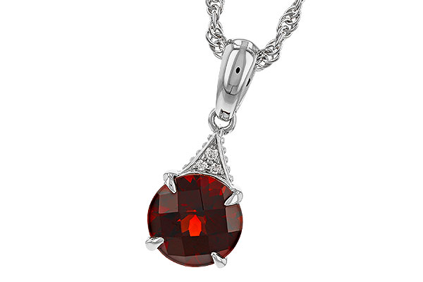 F329-79385: NECK 1.46 GARNET 1.47 TGW (7MM RD)