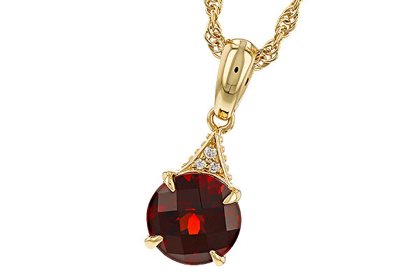 F329-79385: NECK 1.46 GARNET 1.47 TGW (7MM RD)
