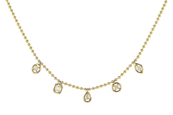F329-80331: NECKLACE .50 TW FANCY CUT DIAS (18")