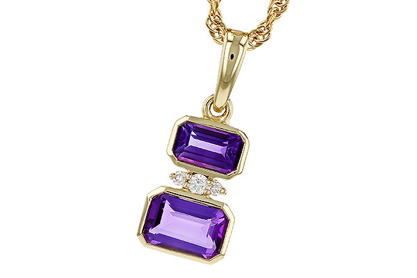 F329-81213: NECK .72 TW AMETHYST .75 TGW