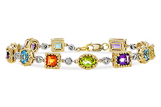 F329-81222: BRACELET 4.63 SEMI-PREC (AMY,BT,CIT,PER) 5.05 TGW